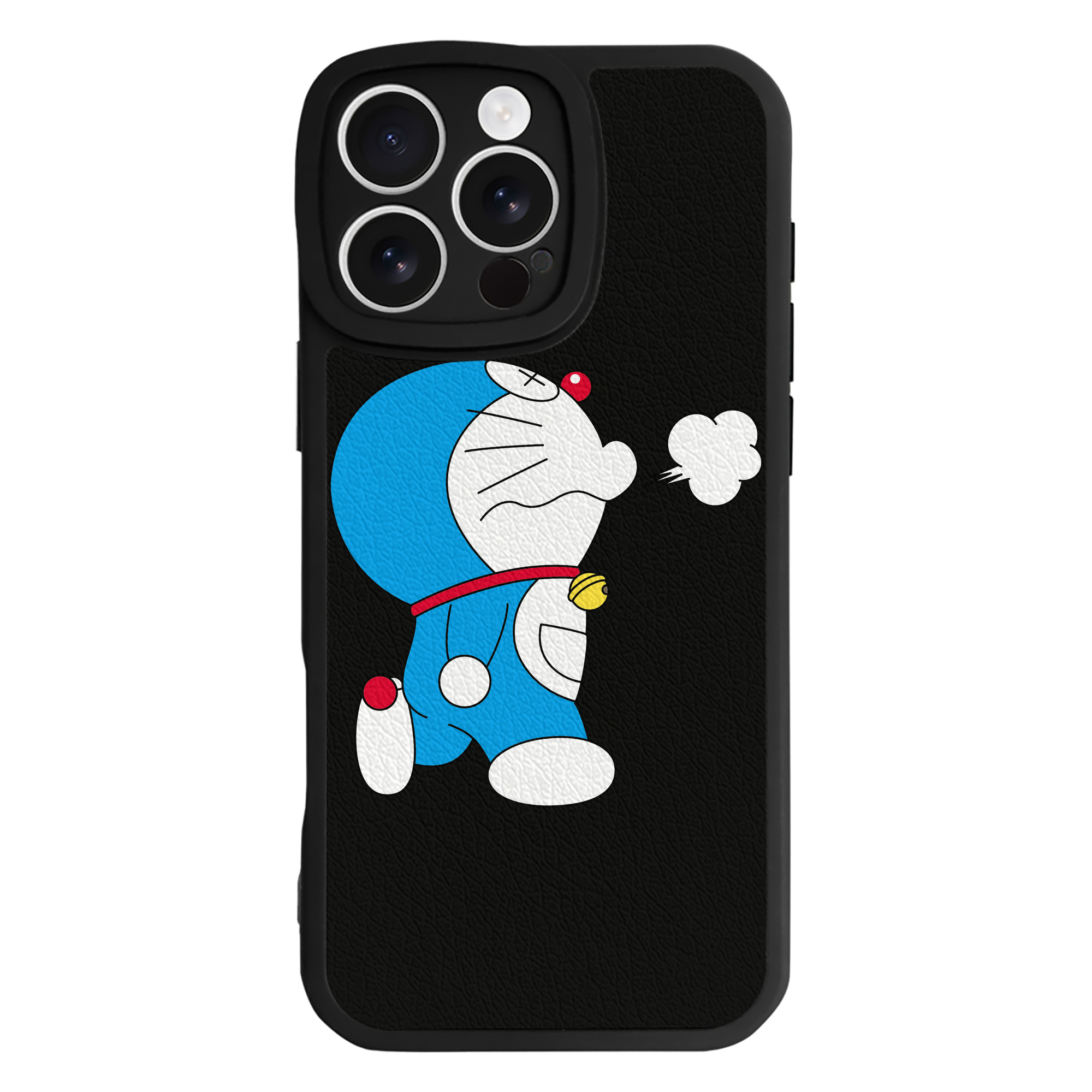 （画像用） ドラえもん Doraemon 【iPhone 16シリーズ対応】シリコンスマホケース（レザー調） 材質：シリコン